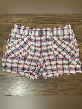 The North Face athletic checked shorts size 8